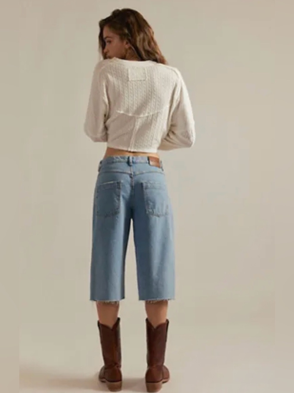 NWT We The Free Jam Session Relaxed Capri Jeans - Picture 2 of 8